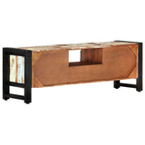 TV Cabinet 120x30x40 cm Solid Wood Reclaimed - Side View