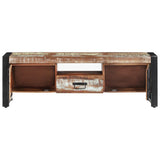 TV Cabinet 120x30x40 cm Solid Wood Reclaimed - Top-Down View