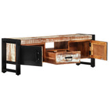 TV Cabinet 120x30x40 cm Solid Wood Reclaimed - 45-Degree Angle