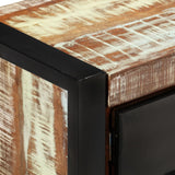 TV Cabinet 120x30x40 cm Solid Wood Reclaimed - Rear View