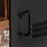 TV Cabinet 120x30x40 cm Solid Wood Reclaimed - Close-Up Angle