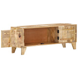 TV Cabinet 110x30x40 cm Solid Wood Mango - Top-Down View
