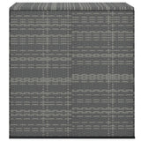 Garden Cushion Box PE Rattan 100x49x103.5 cm Grey
