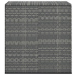 Garden Cushion Box PE Rattan 100x49x103.5 cm Grey