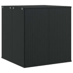 Garden Cushion Box PE Rattan 100x97.5x104 cm Black