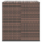 Garden Cushion Box PE Rattan 100x97.5x104 cm Brown