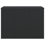 Garden Cushion Box PE Rattan 145x100x103 cm Black
