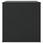 Garden Cushion Box PE Rattan 145x100x103 cm Black