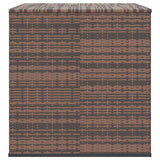 Garden Cushion Box PE Rattan 145x100x103 cm Brown