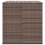 Garden Cushion Box PE Rattan 145x100x103 cm Brown