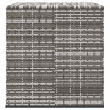 Garden Cushion Box PE Rattan 145x100x103 cm Grey