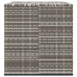Garden Cushion Box PE Rattan 194x100x103 cm Grey