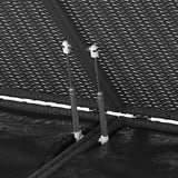 Garden Cushion Box PE Rattan 291x100.5x104 cm Black - Extra Image