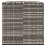 Garden Cushion Box PE Rattan 291x100.5x104 cm Grey