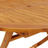 Folding Garden Table 110 cm Solid Acacia Wood - Extra Image