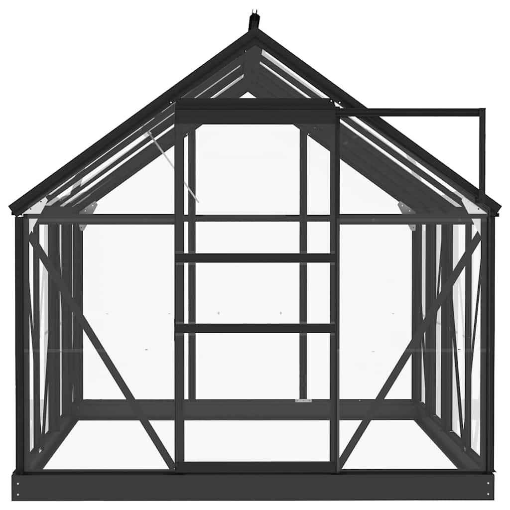 Glass Greenhouse Anthracite 155x200,5x191 cm Aluminium