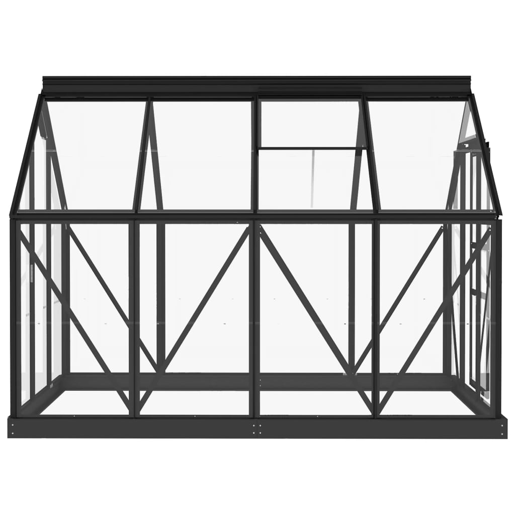 Glass Greenhouse Anthracite 155x200.5x191 cm Aluminium