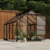 Glass Greenhouse Anthracite 155x200,5x191 cm Aluminium