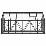 Glass Greenhouse Anthracite 155x298x191 cm Aluminium - Close-Up Angle