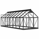Glass Greenhouse Anthracite 155x395.5x191 cm Aluminium