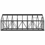 Glass Greenhouse Anthracite 155x395.5x191 cm Aluminium - Close-Up Angle