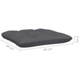 Garden Corner Sofa with Cushions Black Solid Pinewood