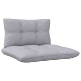 3 Piece Garden Lounge Set with Grey Cushions Solid Pinewood - Close-Up Angle