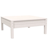 3 Piece Garden Lounge Set with Cushions White Solid Pinewood - 45-Degree Angle