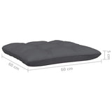 3 Piece Garden Lounge Set with Cushions Black Solid Pinewood