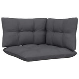3 Piece Garden Lounge Set with Cushions Grey Solid Pinewood - Extra Image