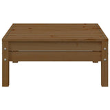 3 Piece Garden Lounge Set with Cream Cushions Solid Pinewood