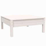 3 Piece Garden Lounge Set with Cushions White Solid Pinewood - Close-Up Angle