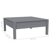 3 Piece Garden Lounge Set with Cushions Grey Solid Pinewood - Extra Image