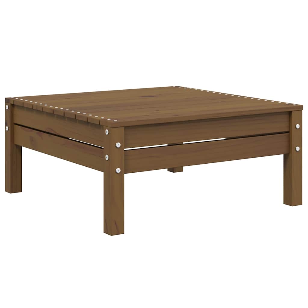 3 Piece Garden Lounge Set with Cream Cushions Solid Pinewood