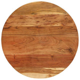 Side Table 60x(42-62) cm Solid Wood Acacia and Cast Iron - Front View