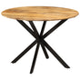 Dining Table ?110x78 cm Solid Wood Mango and Steel