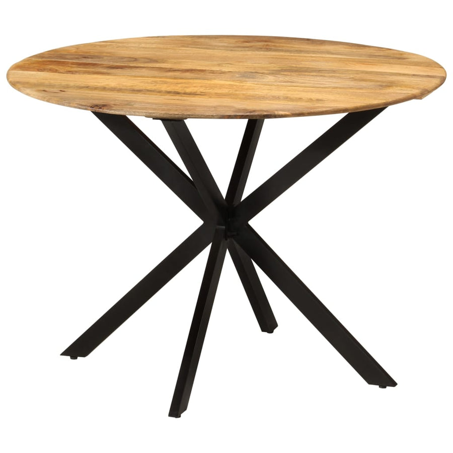 Dining Table ?110x78 cm Solid Wood Mango and Steel