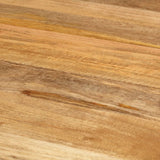 Dining Table 脴110x78 cm Solid Wood Mango and Steel - 45-Degree Angle