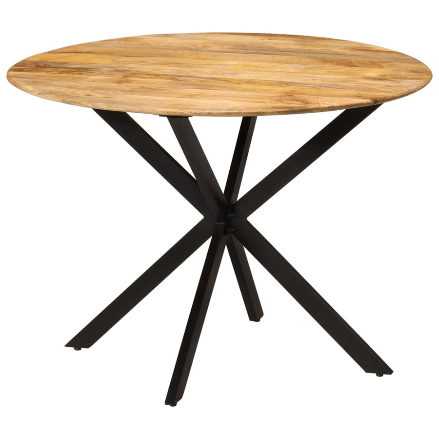 Dining Table ?110x78 cm Solid Wood Mango and Steel