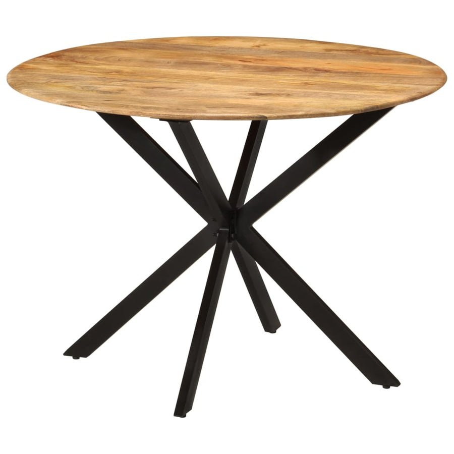Dining Table ?110x78 cm Solid Wood Mango and Steel