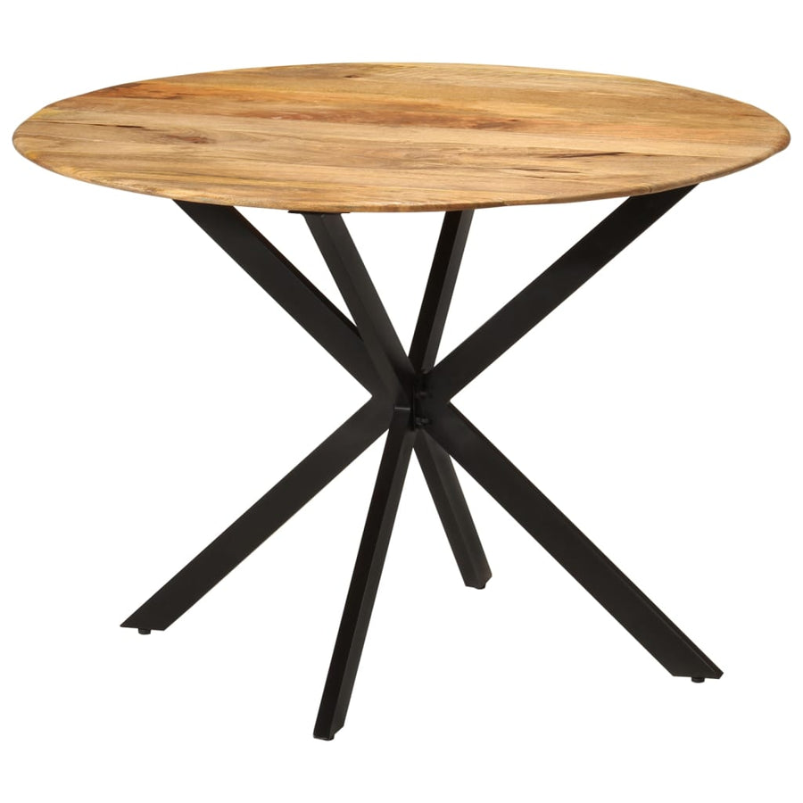 Dining Table ?110x78 cm Solid Wood Mango and Steel