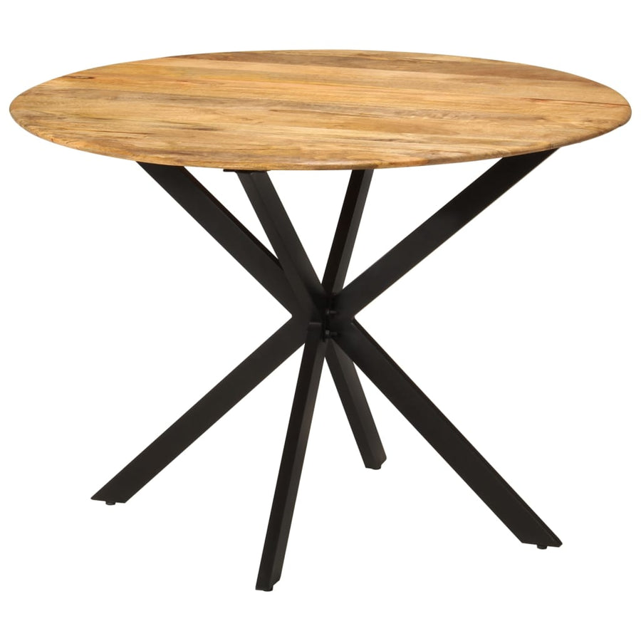 Dining Table ?110x78 cm Solid Wood Mango and Steel