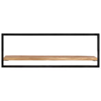 Wall Shelves 2 pcs 100x24x35 cm Solid Wood Acacia and Steel