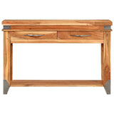 Console Table 110x34x74 cm Solid Wood Acacia - Front View