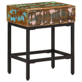 Side Table 40x30x51 cm Solid Wood Reclaimed - Front View