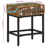 Side Table 40x30x51 cm Solid Wood Reclaimed - Extra Image