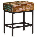 Side Table 40x30x51 cm Solid Wood Reclaimed - Side View