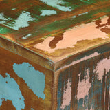 Side Table 40x30x51 cm Solid Wood Reclaimed - Close-Up Angle