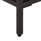 Side Table 40x30x51 cm Solid Wood Reclaimed - Low Angle