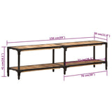 TV Cabinet 150x30x41 cm Solid Wood Mango
